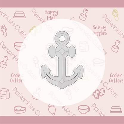 Anchor Cookie Cutter - Periwinkles Cookie Cutters 