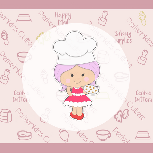 Baker Girl Cookie Cutter - Periwinkles Cookie Cutters 