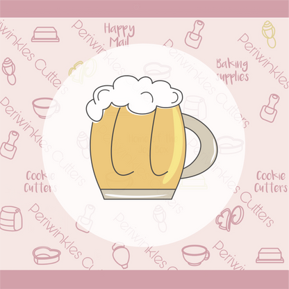Beer Mug Cookie Cutter - Periwinkles Cookie Cutters 