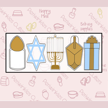 Tallish Candle Cookie Cutter - Periwinkles Cookie Cutters 