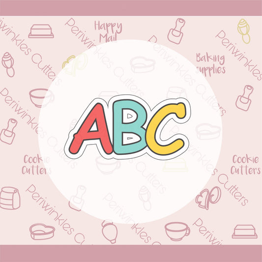 ABC Letters Cookie Cutter - Periwinkles Cutters