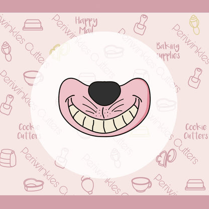 Alice Cat Smile Cookie Cutter - Periwinkles Cutters