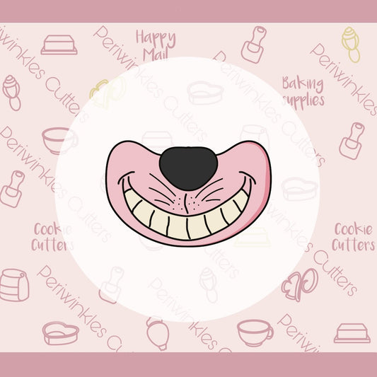 Alice Cat Smile Cookie Cutter - Periwinkles Cutters