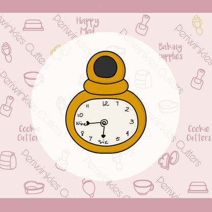 Alice Pocket Watch Cookie Cutter - Periwinkles Cutters
