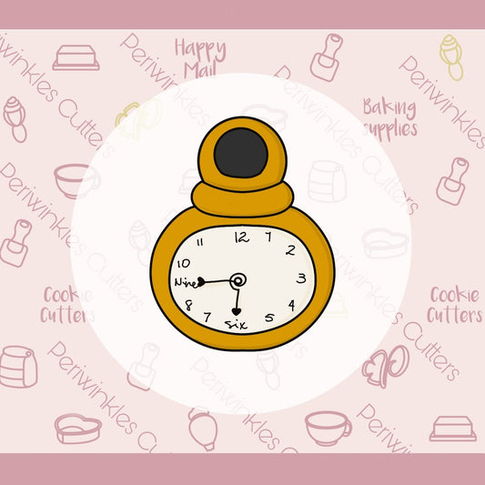 Alice Pocket Watch Cookie Cutter - Periwinkles Cutters