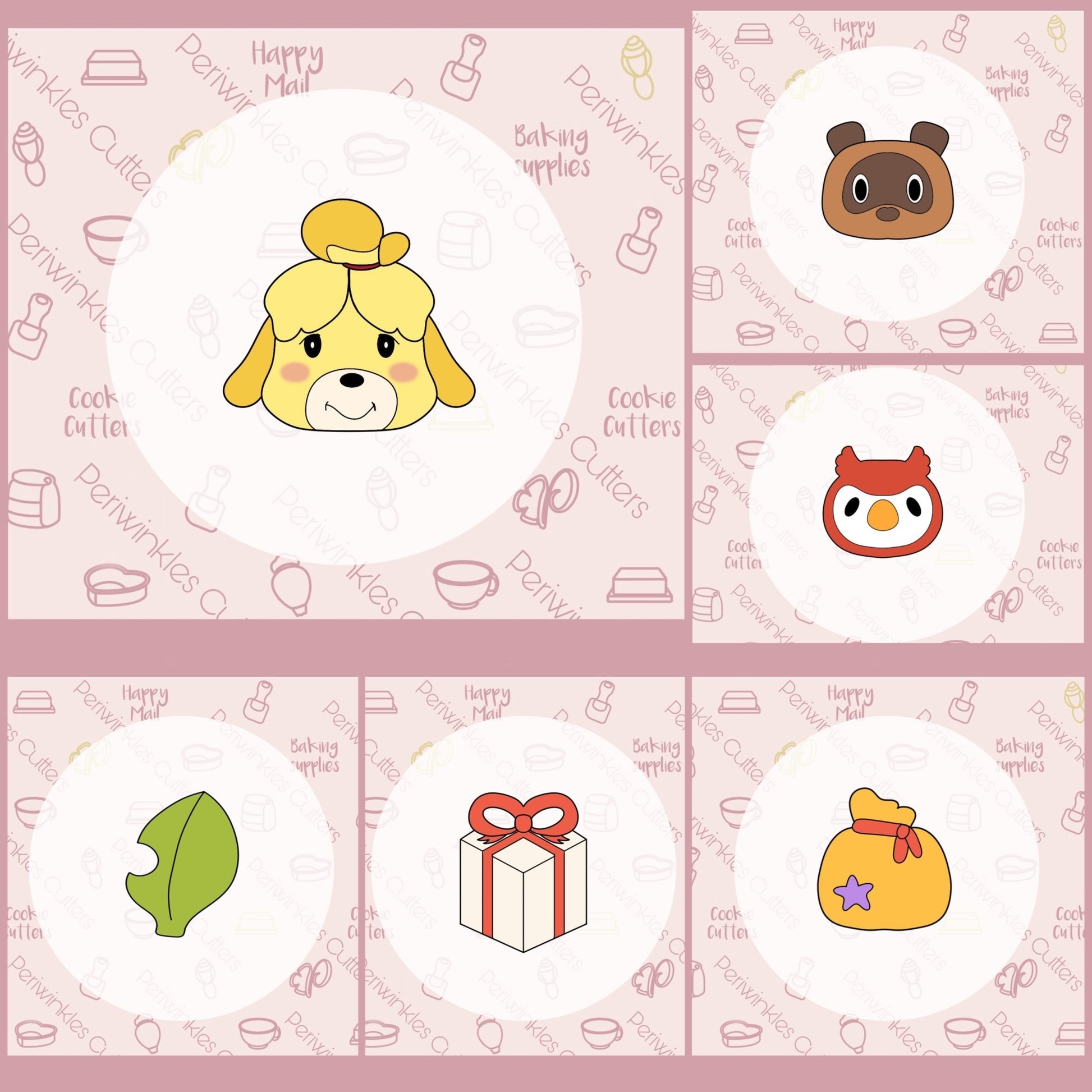 Animals Game Inspired Set of Cookie Cutters - Periwinkles Cutters