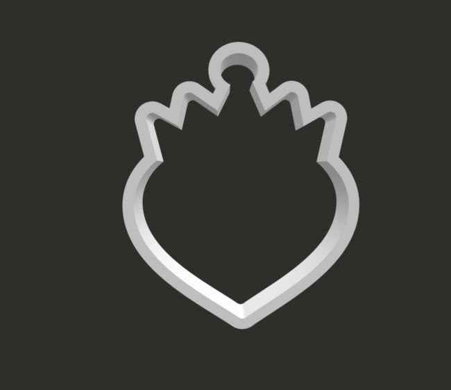 Apple and Heart Cookie Cutter - Periwinkles Cutters