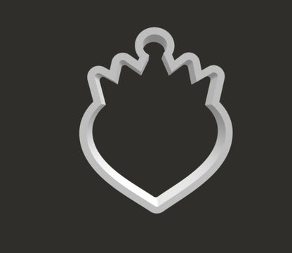 Apple and Heart Cookie Cutter - Periwinkles Cutters
