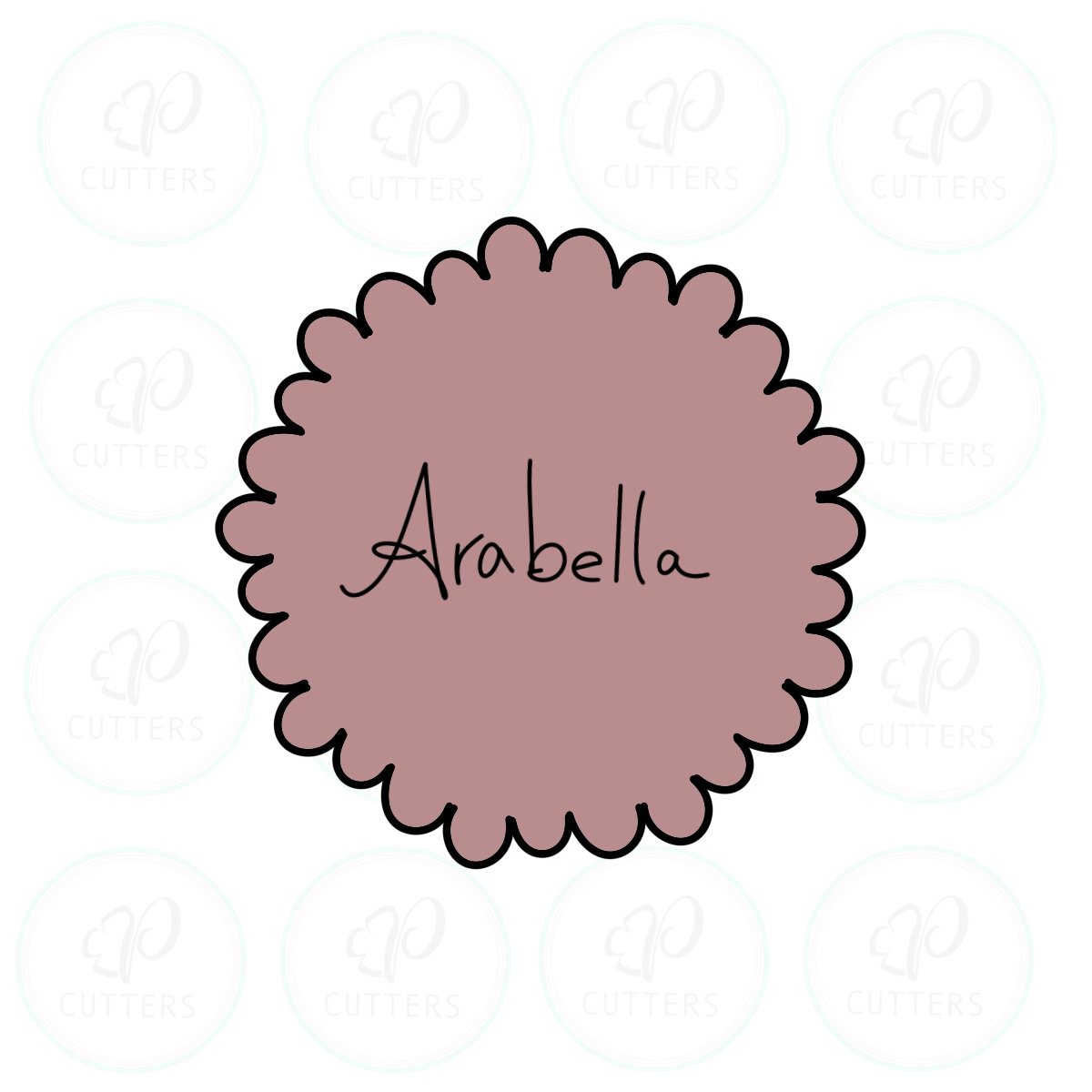 Arabella Scalloped Circle Cookie Cutter - Periwinkles Cutters