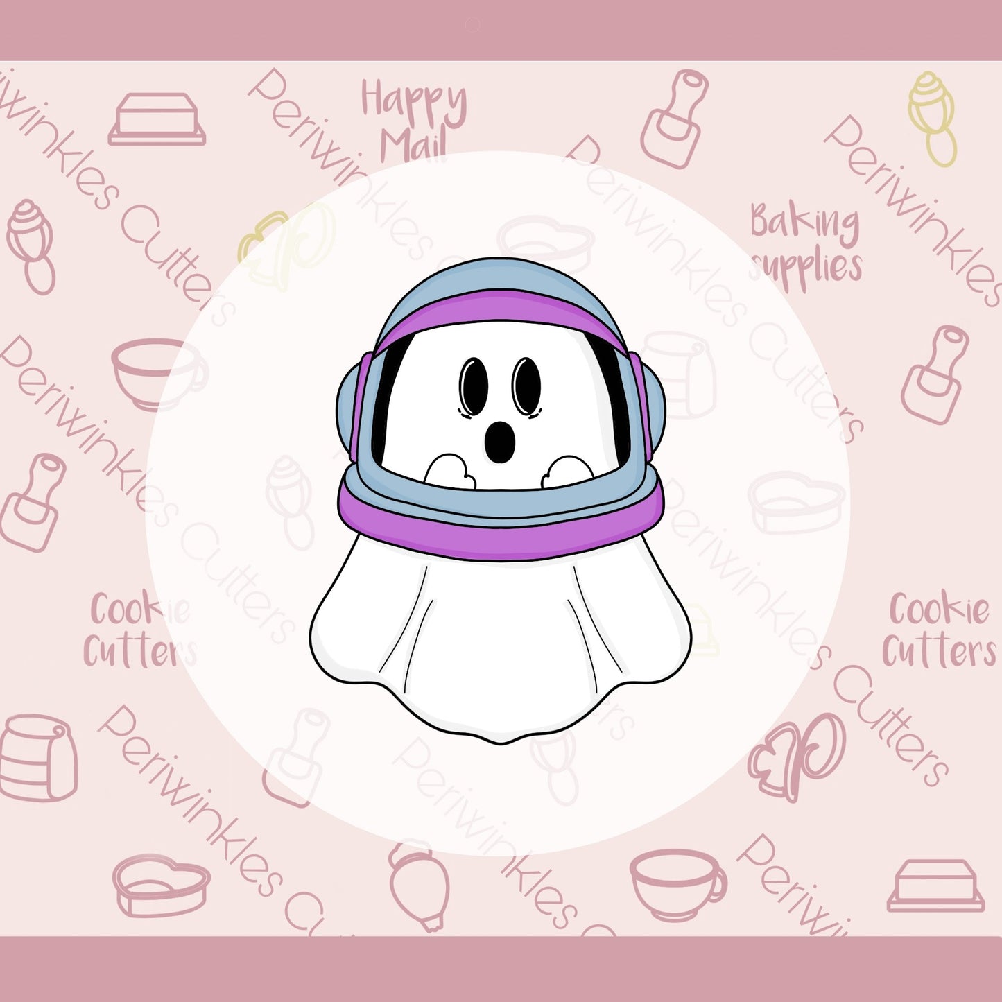 Astronaut Ghost Cookie Cutter - Periwinkles Cutters
