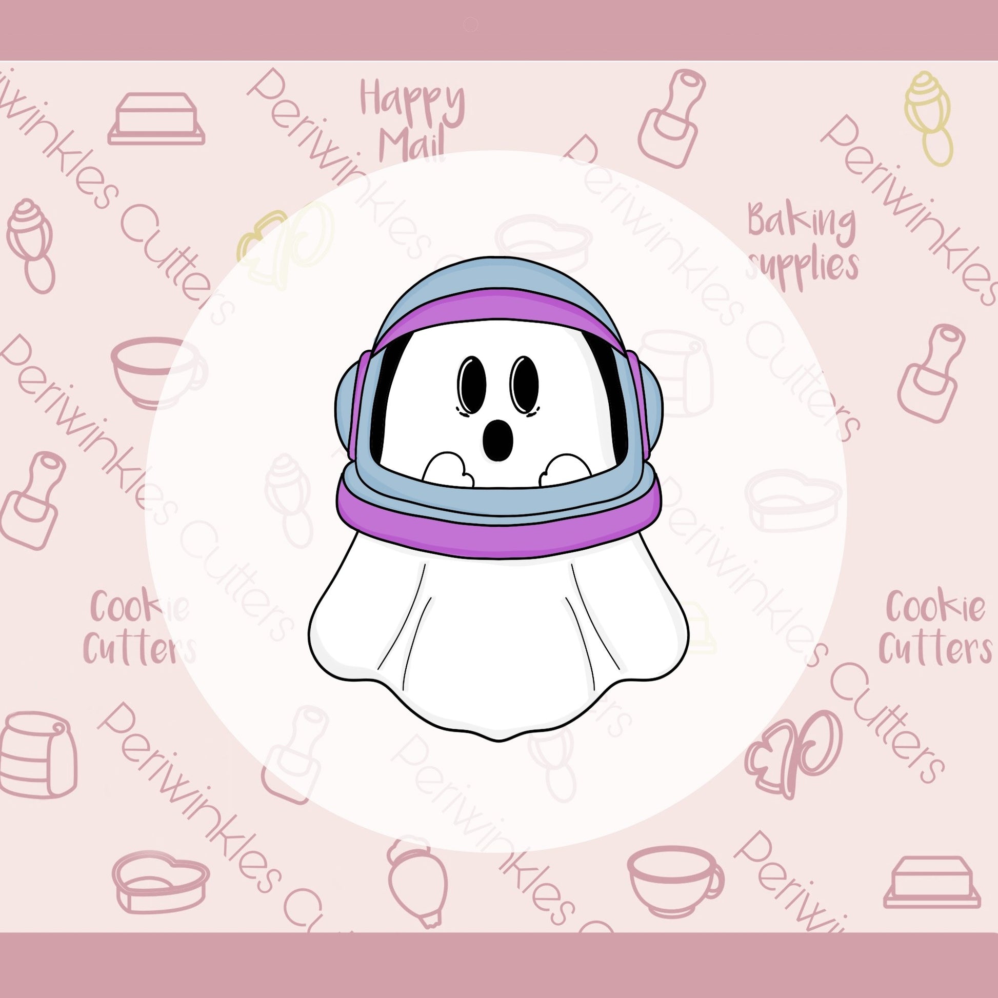 Astronaut Ghost Cookie Cutter - Periwinkles Cutters