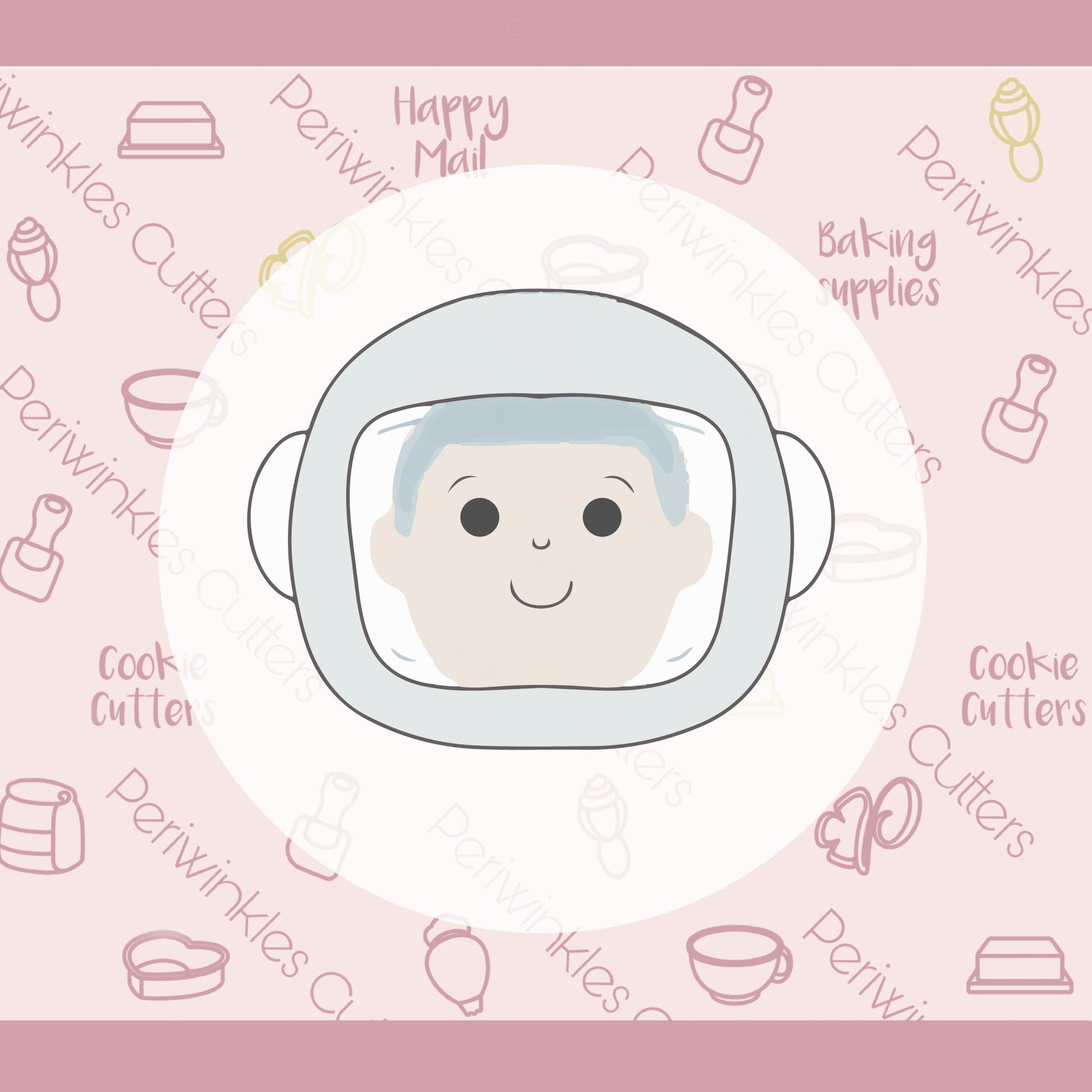 Astronaut Helmet Cookie Cutter - Periwinkles Cutters