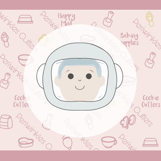 Astronaut Helmet Cookie Cutter - Periwinkles Cutters