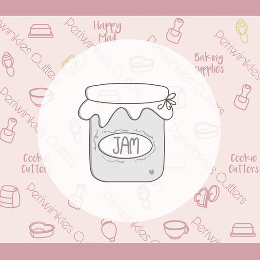 Autumn Jam Jar Cookie Cutter - Periwinkles Cutters