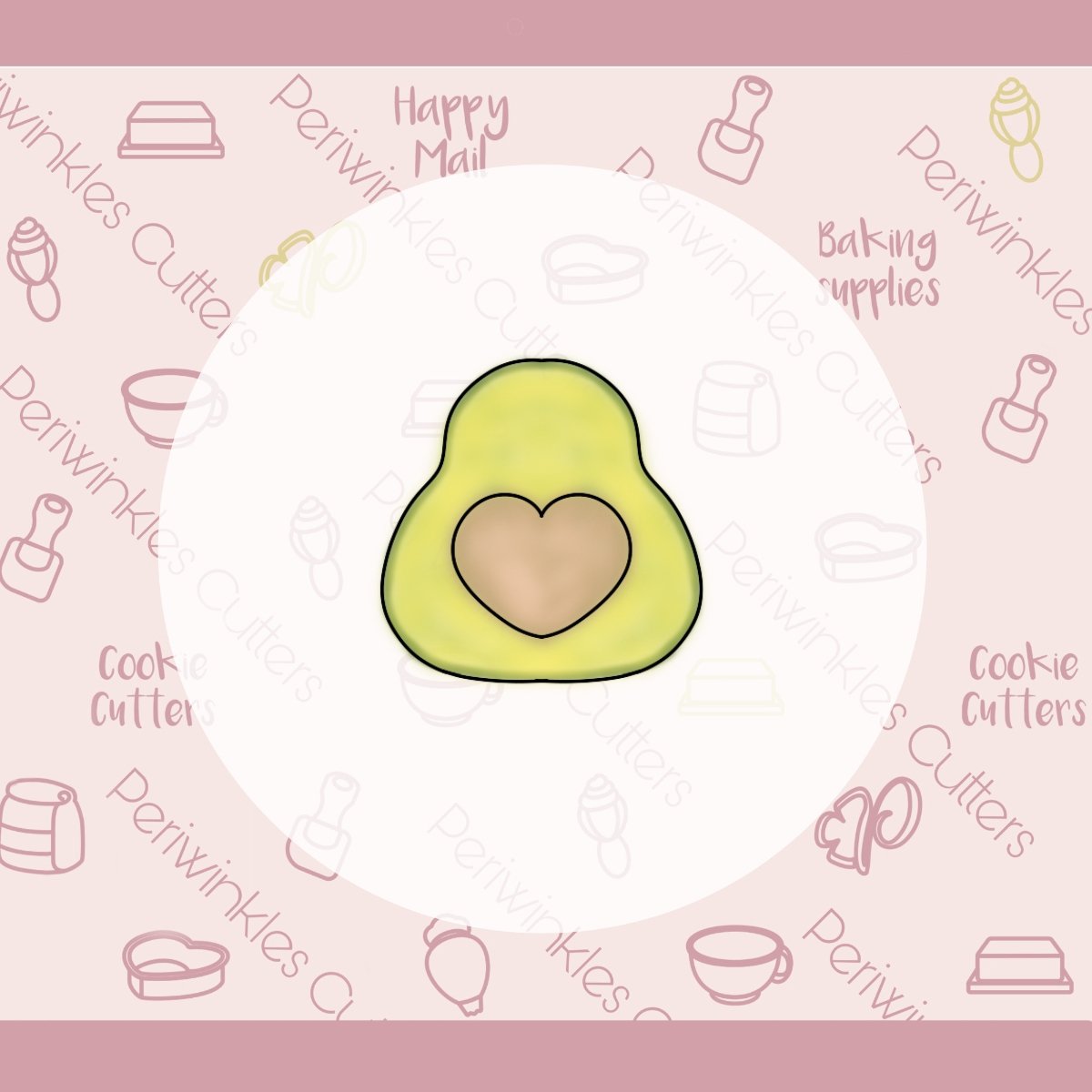 Avocado and Taco Cookie Cutter - Periwinkles Cutters