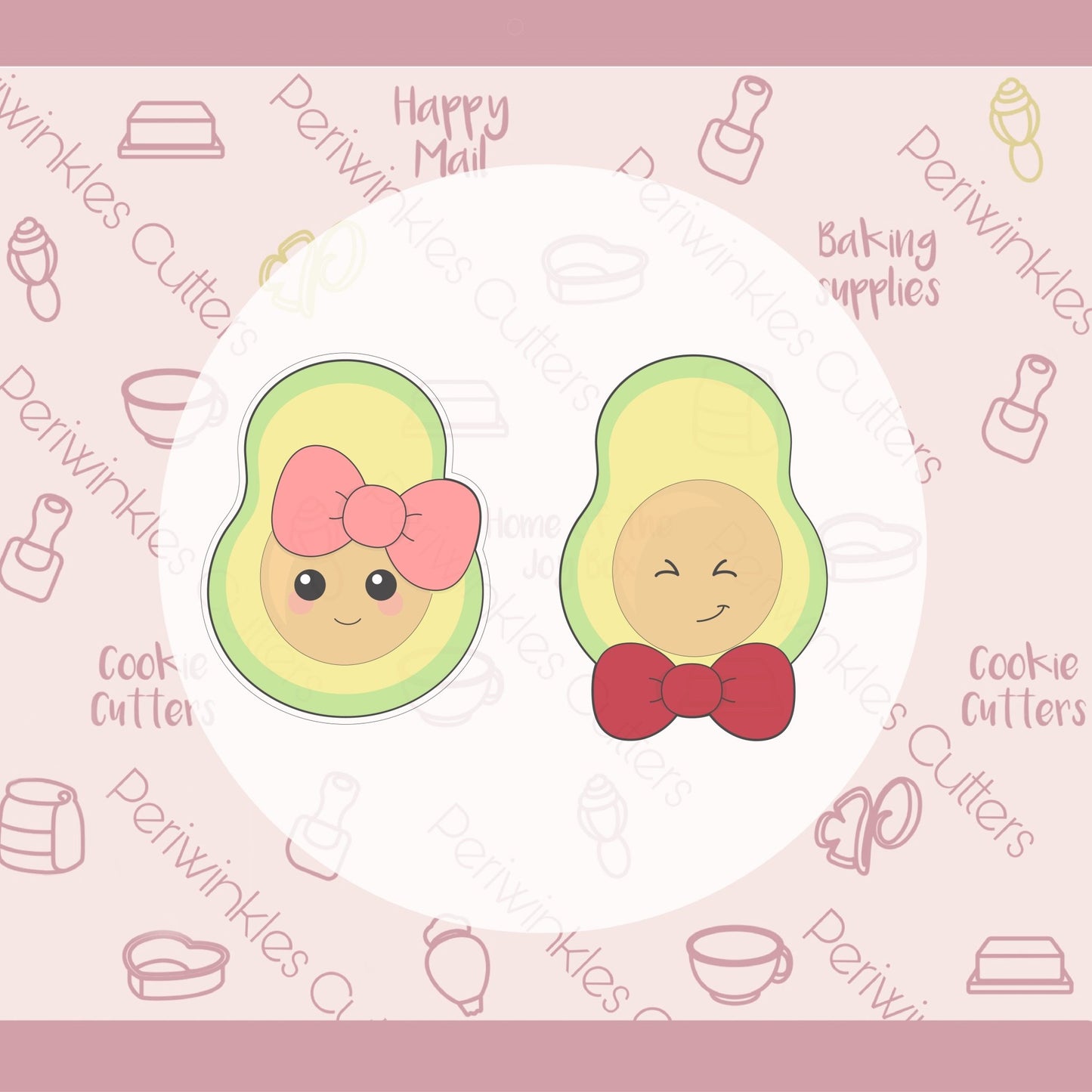 Avocados Cookie Cutter - Periwinkles Cutters