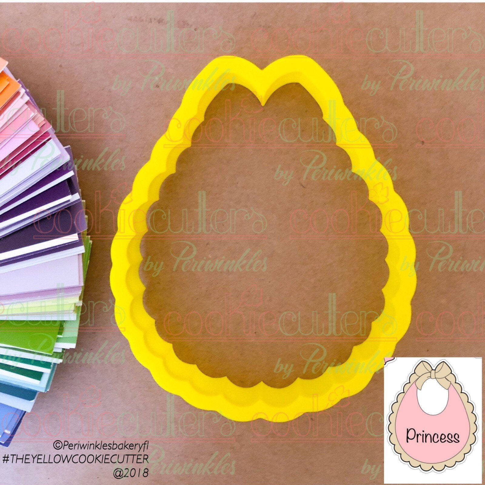 Baby Bib Cookie Cutter - Periwinkles Cutters