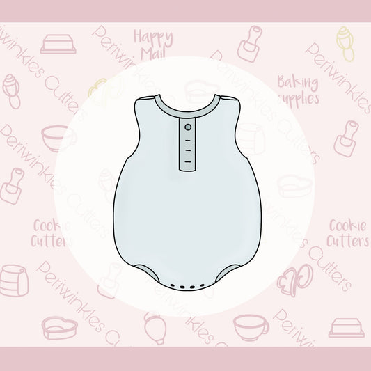 Baby Bodysuit Cookie Cutter - Periwinkles Cutters