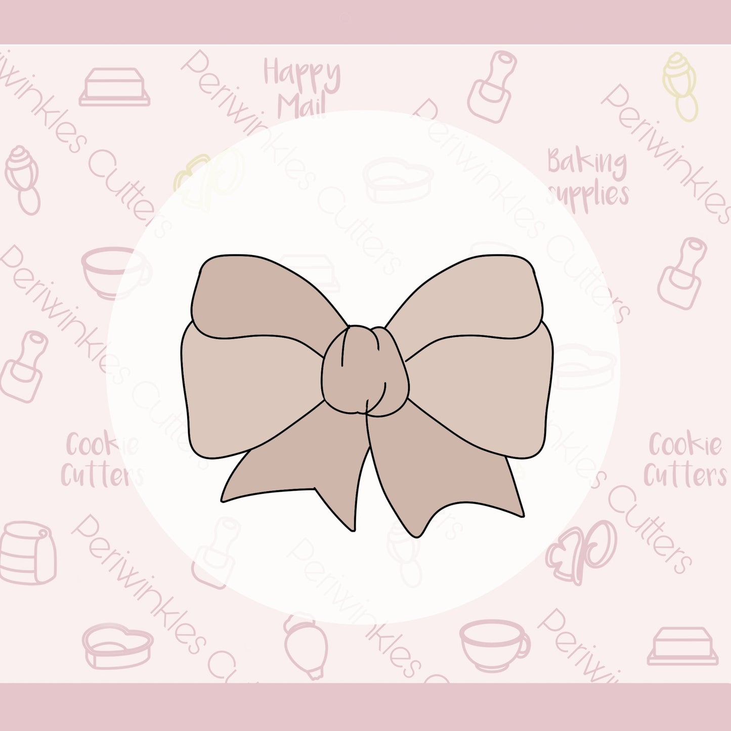 Baby Bow Cookie Cutter - Periwinkles Cutters