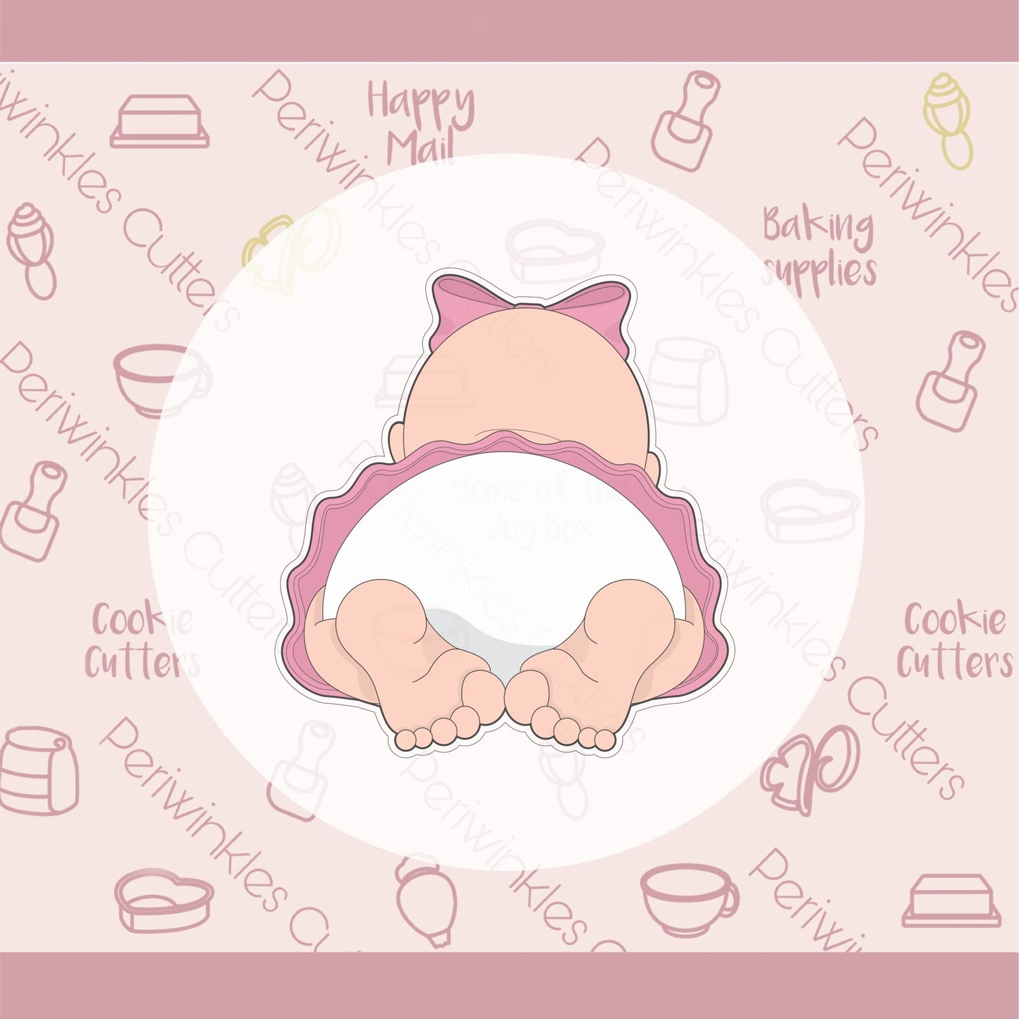 Baby Crawling Cookie Cutter - Periwinkles Cutters