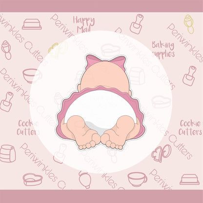 Baby Crawling Cookie Cutter - Periwinkles Cutters