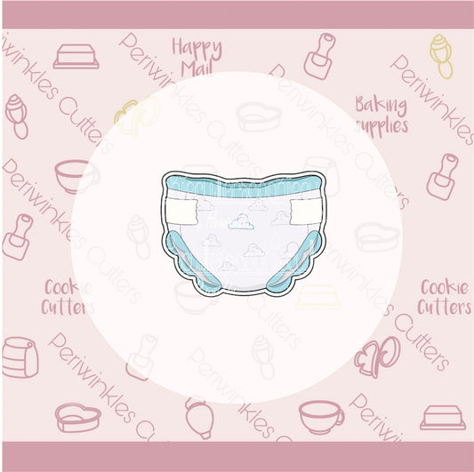 Baby Diaper Cookie Cutter - Periwinkles Cutters