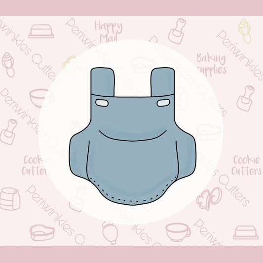 Baby Overall Cookie Cutter - Periwinkles Cutters