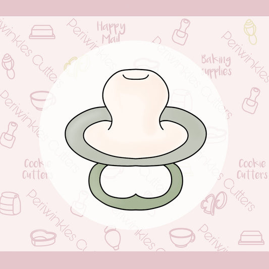Baby Pacifier Cookie Cutter - Periwinkles Cutters