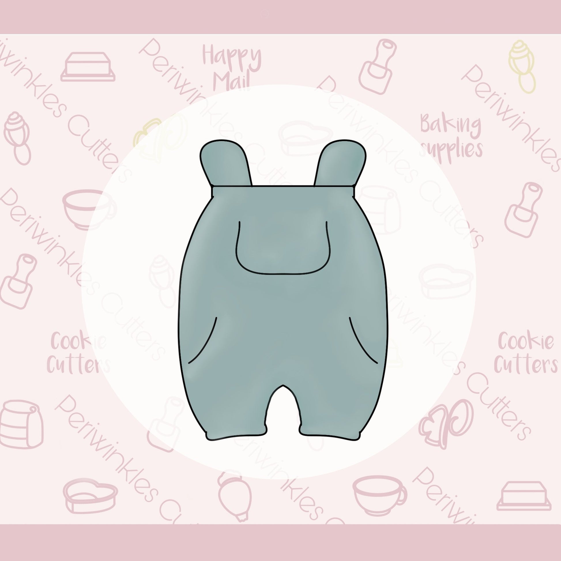 Baby Romper Cookie Cutter - Periwinkles Cutters