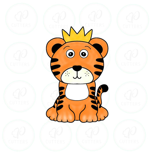 Baby Tiger King Full Body Cookie Cutter - Periwinkles Cutters