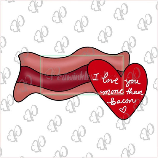 Bacon Heart Cookie Cutter - Periwinkles Cutters