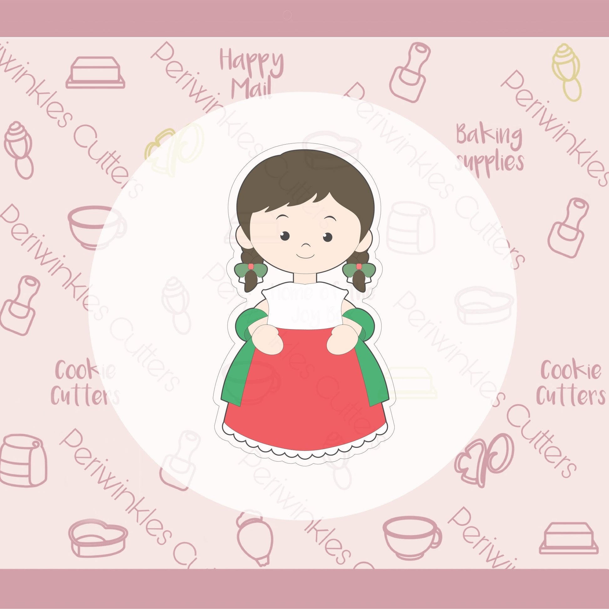Bailarina Mexicana Cookie Cutter - Periwinkles Cutters
