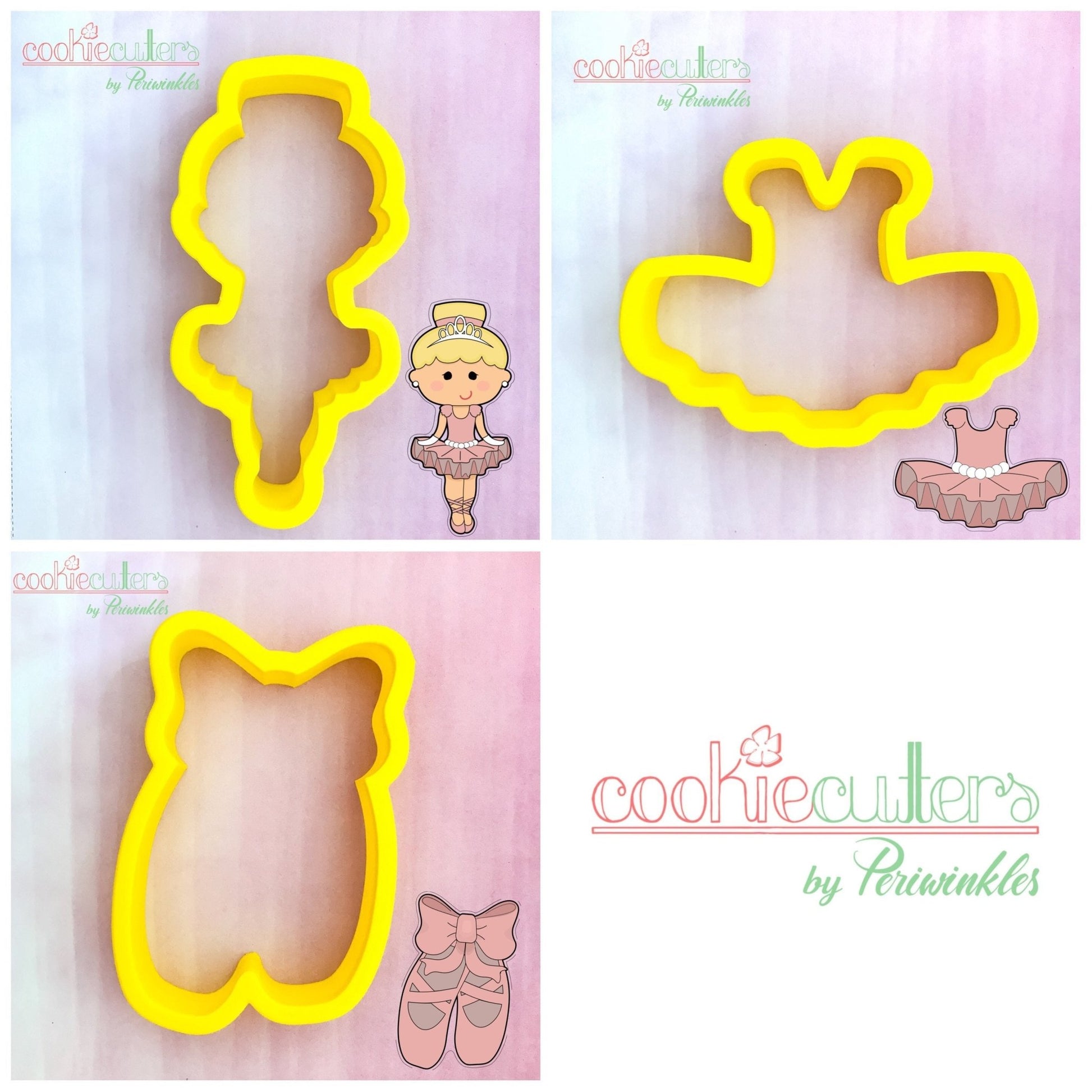 Ballet Cookie Cutter - Periwinkles Cutters