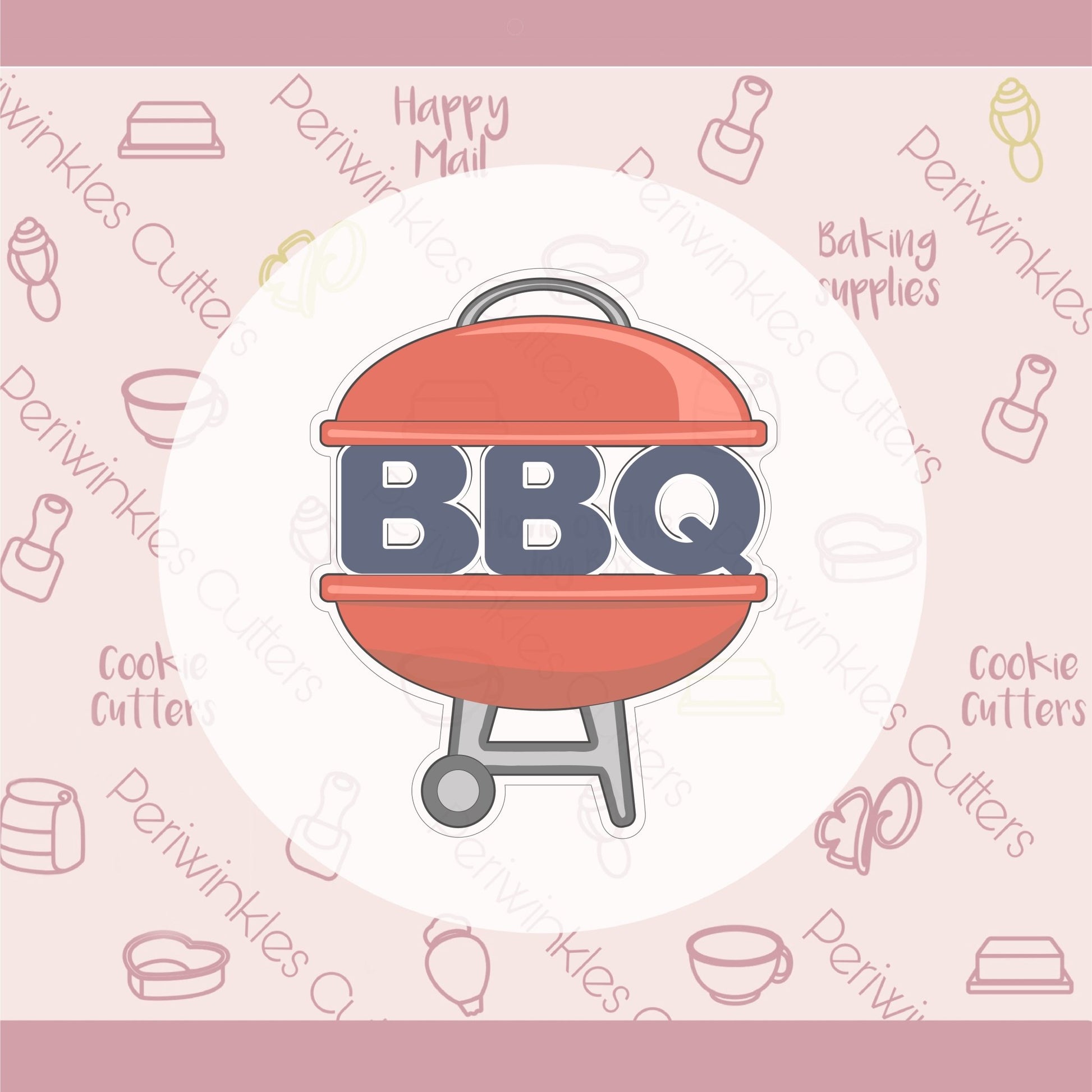 BBQ Grill Cookie Cutter - Periwinkles Cutters