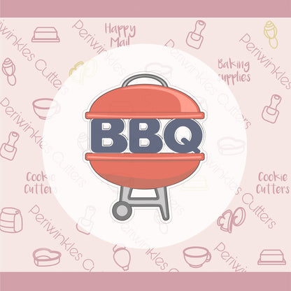 BBQ Grill Cookie Cutter - Periwinkles Cutters