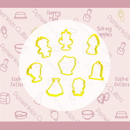 Beauty Princess Inspired Cookie Cutter - Individually - Periwinkles Cutters