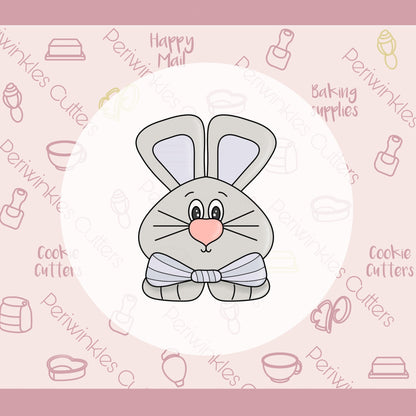 Big Ears Bunnies Set 3 Cookie Cutter - Periwinkles Cutters