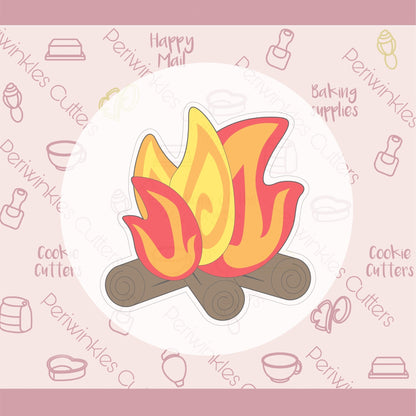 Bonfire Cookie Cutter - Periwinkles Cutters