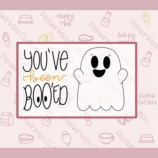 Booed Ghost Set of 2 Cookie Cutter - Periwinkles Cutters