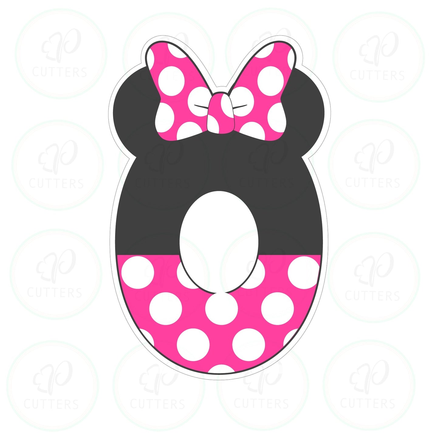 Bow Mouse Ears Numbers Cookie Cutter - Periwinkles Cutters