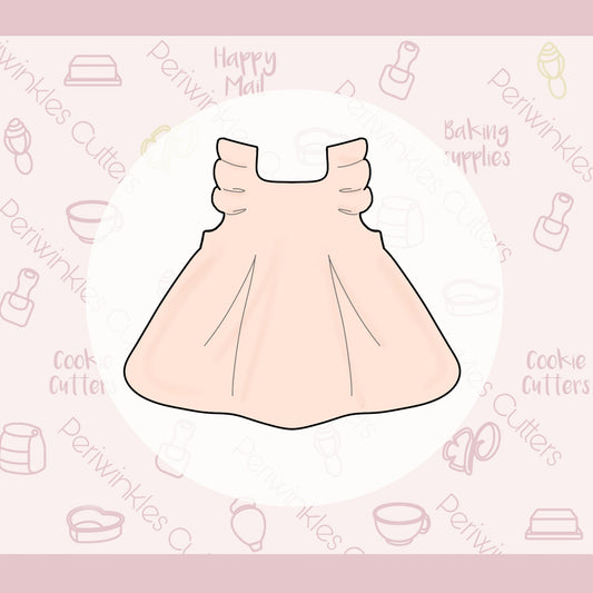 Bubble Dress Cookie Cutter - Periwinkles Cutters