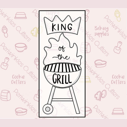 Build a BBQ Grill 4 Pieces Set Cookie Cutter - Periwinkles Cutters