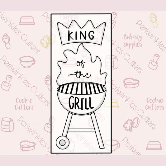 Build a BBQ Grill 4 Pieces Set Cookie Cutter - Periwinkles Cutters