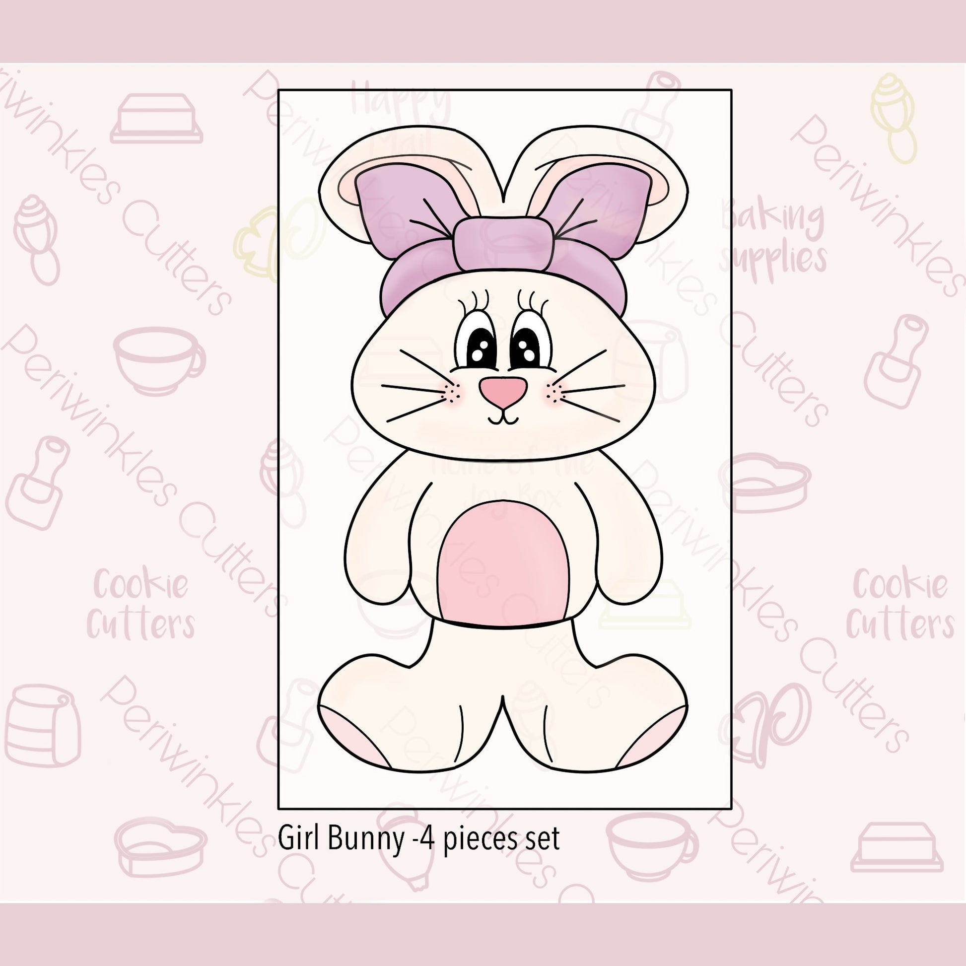Build a Bunny Set of 4 Cookie Cutters - Periwinkles Cutters