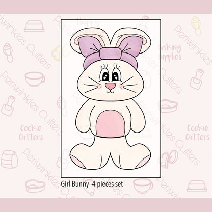 Build a Bunny Set of 4 Cookie Cutters - Periwinkles Cutters