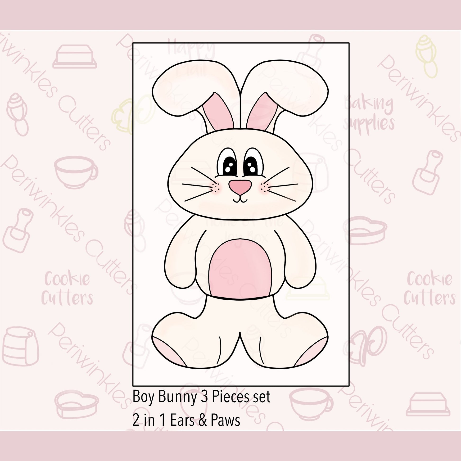 Build a Bunny Set of 4 Cookie Cutters - Periwinkles Cutters
