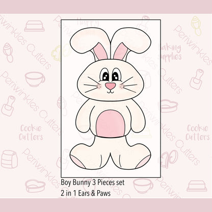 Build a Bunny Set of 4 Cookie Cutters - Periwinkles Cutters