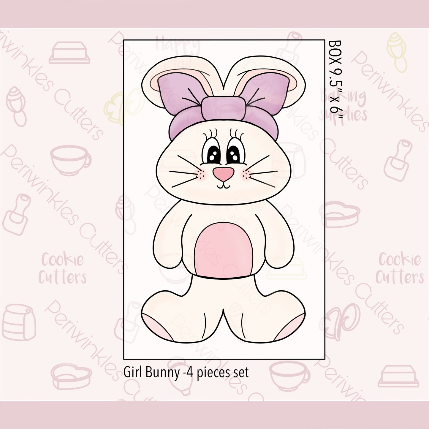 Build a Bunny Set of 4 Cookie Cutters - Periwinkles Cutters