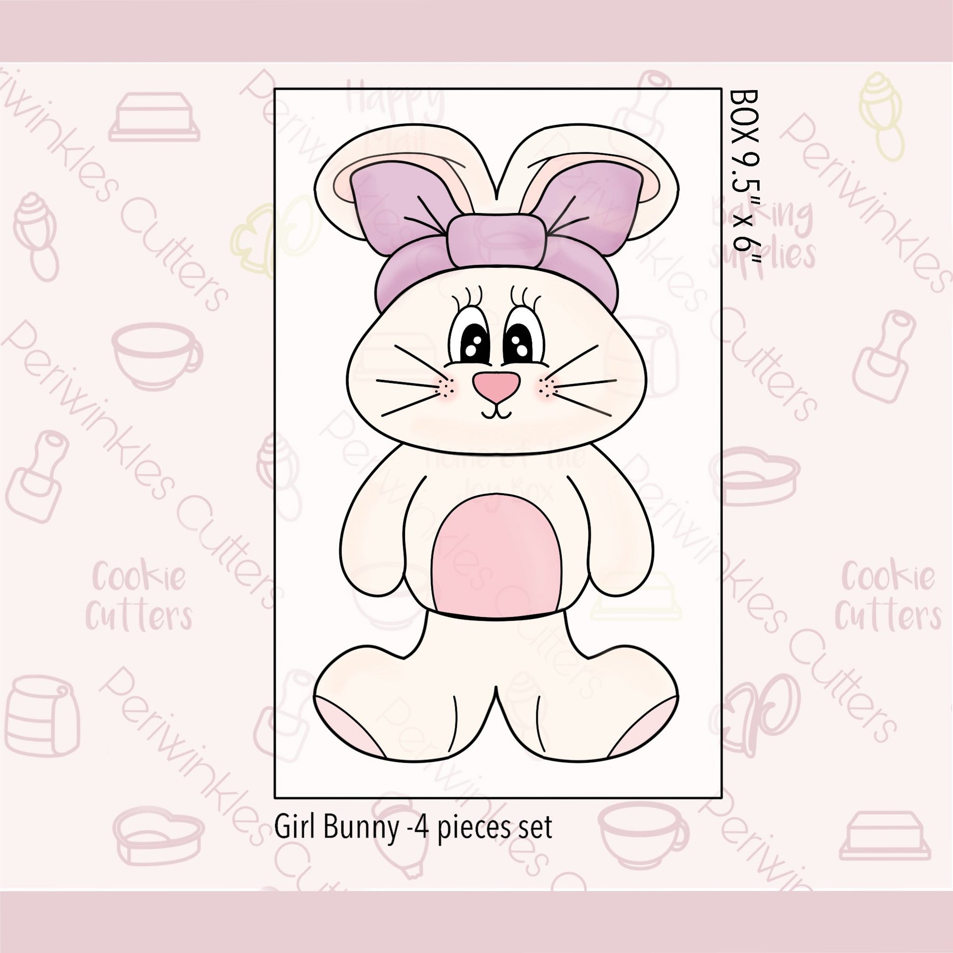 Build a Bunny Set of 4 Cookie Cutters - Periwinkles Cutters