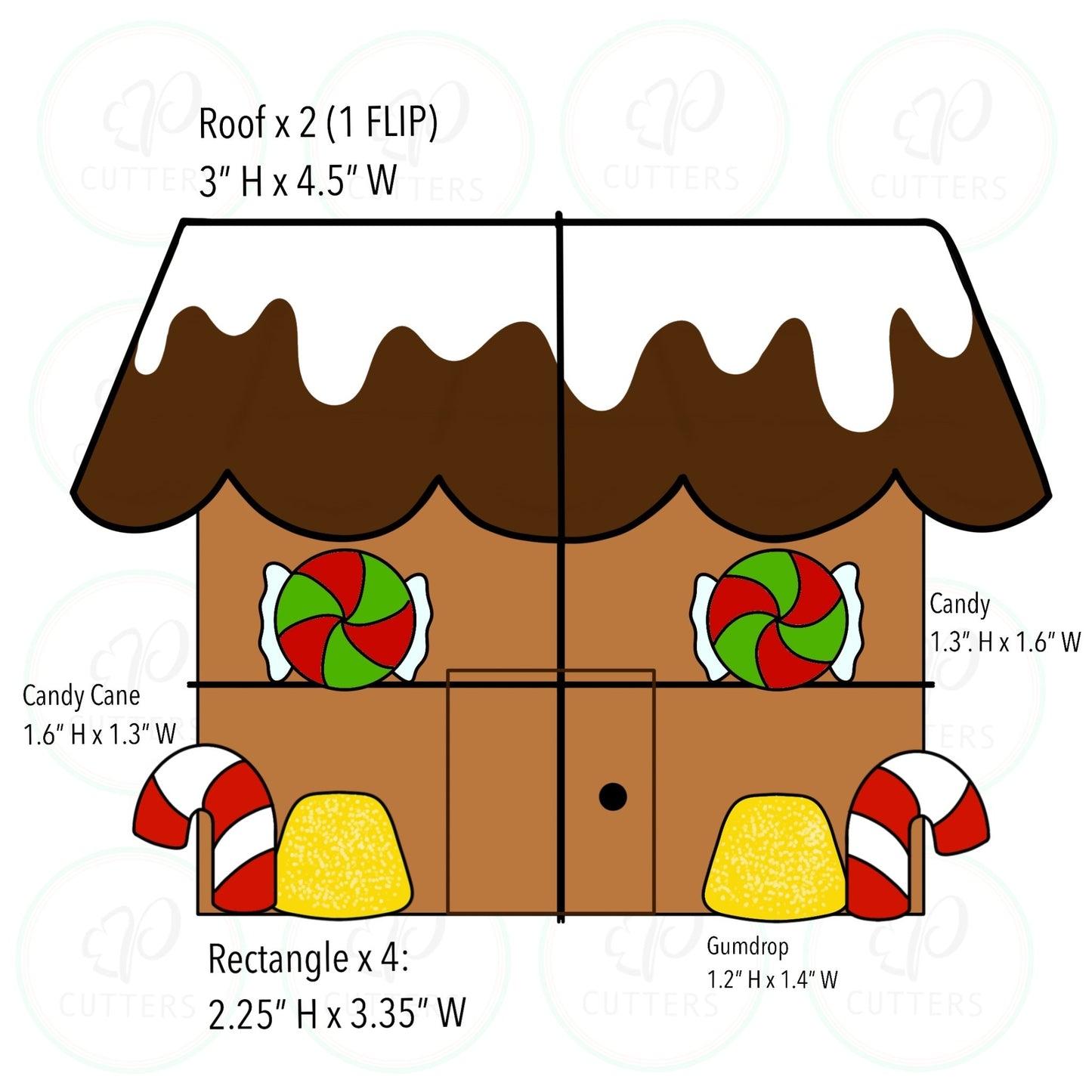 Build a Gingerbread House Cookie Cutter - Periwinkles Cutters